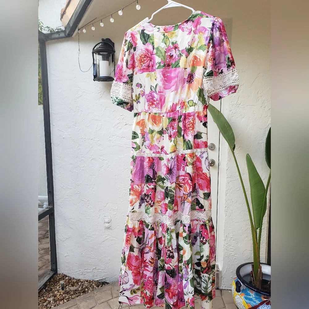 New Joie S Cotton Dress - Picture 7 of 7